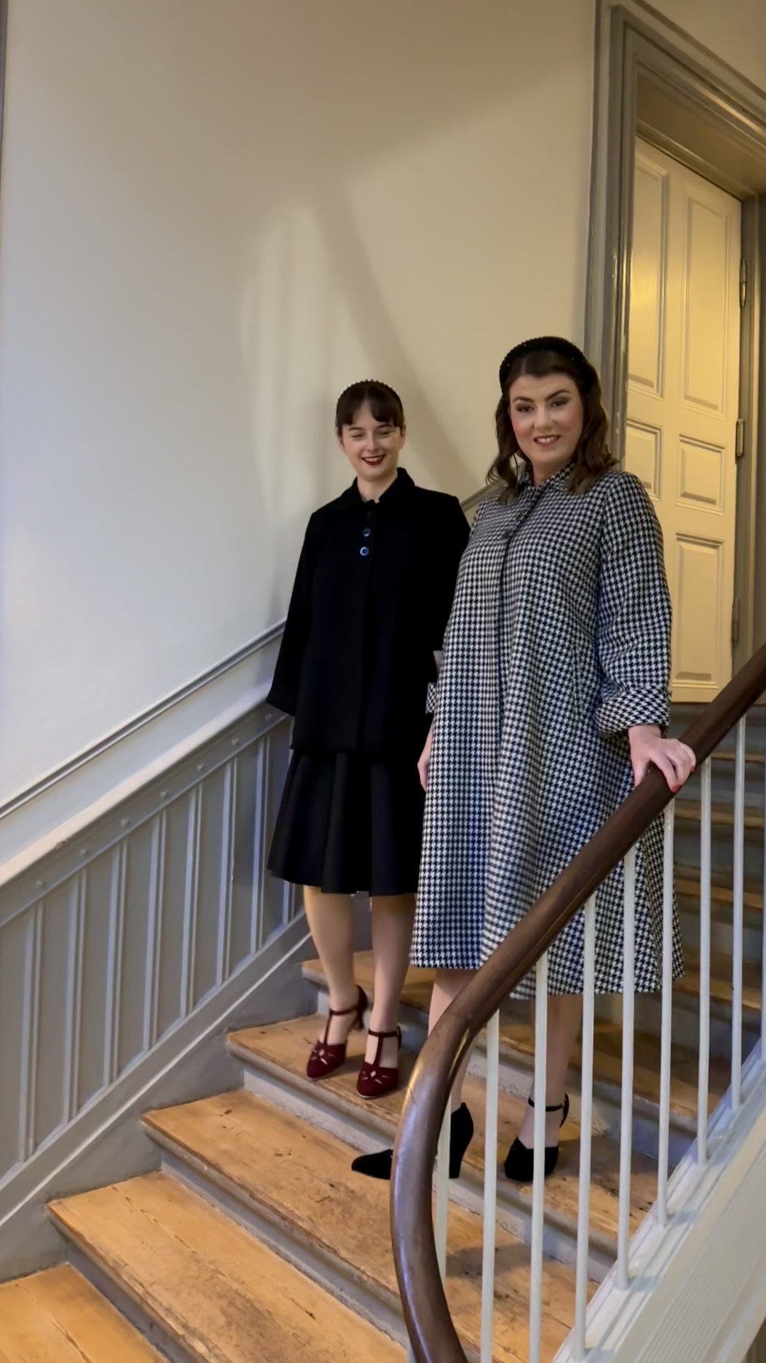 Swing jacket in black wool from Seamstress of Bloomsbury
