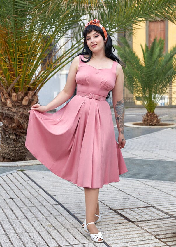 Renitta-Pia swingkjole i pink Kjoler Miss Candyfloss 