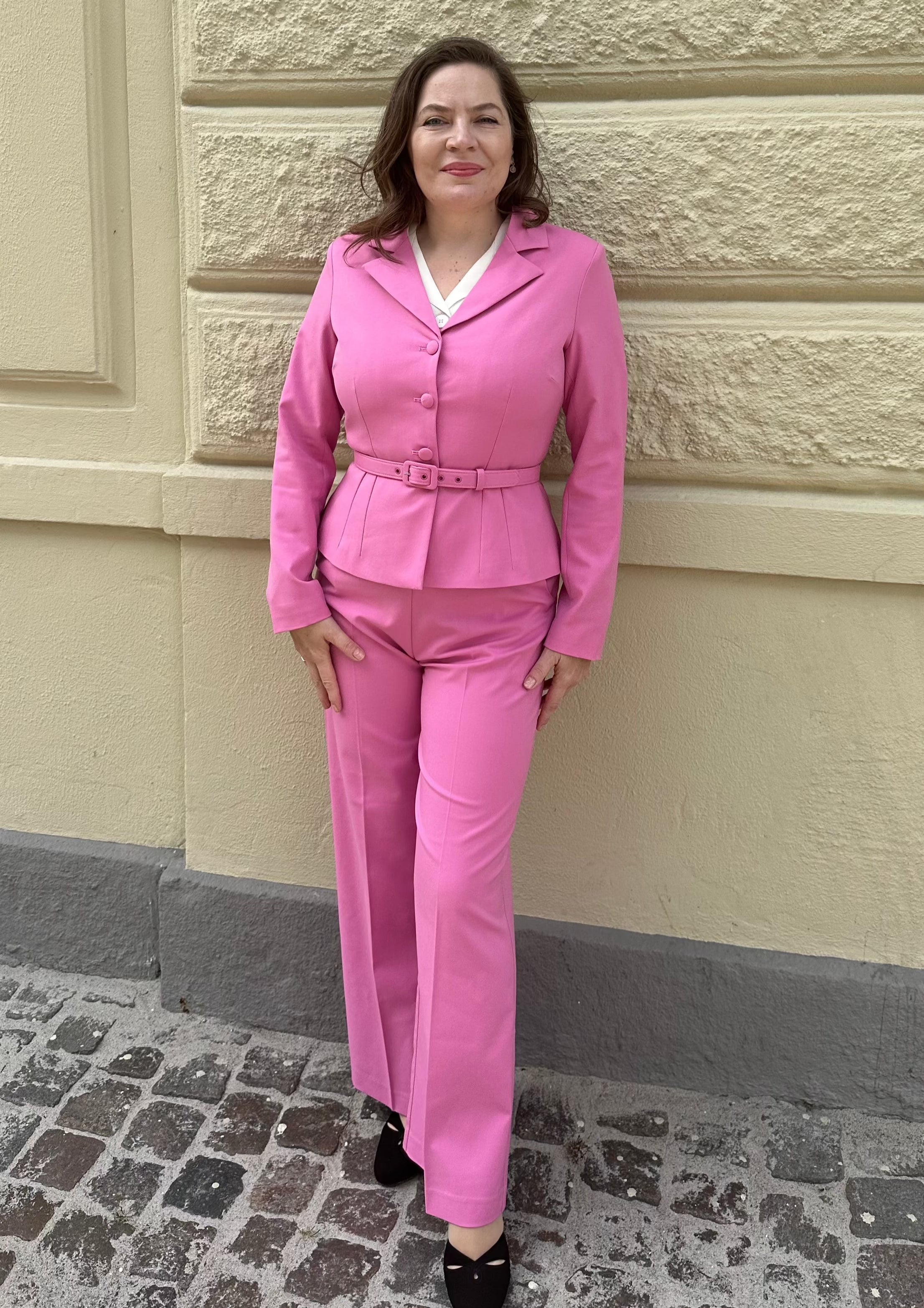 Siri taljeret blazer i cerise pink tøj Daisy Dapper 