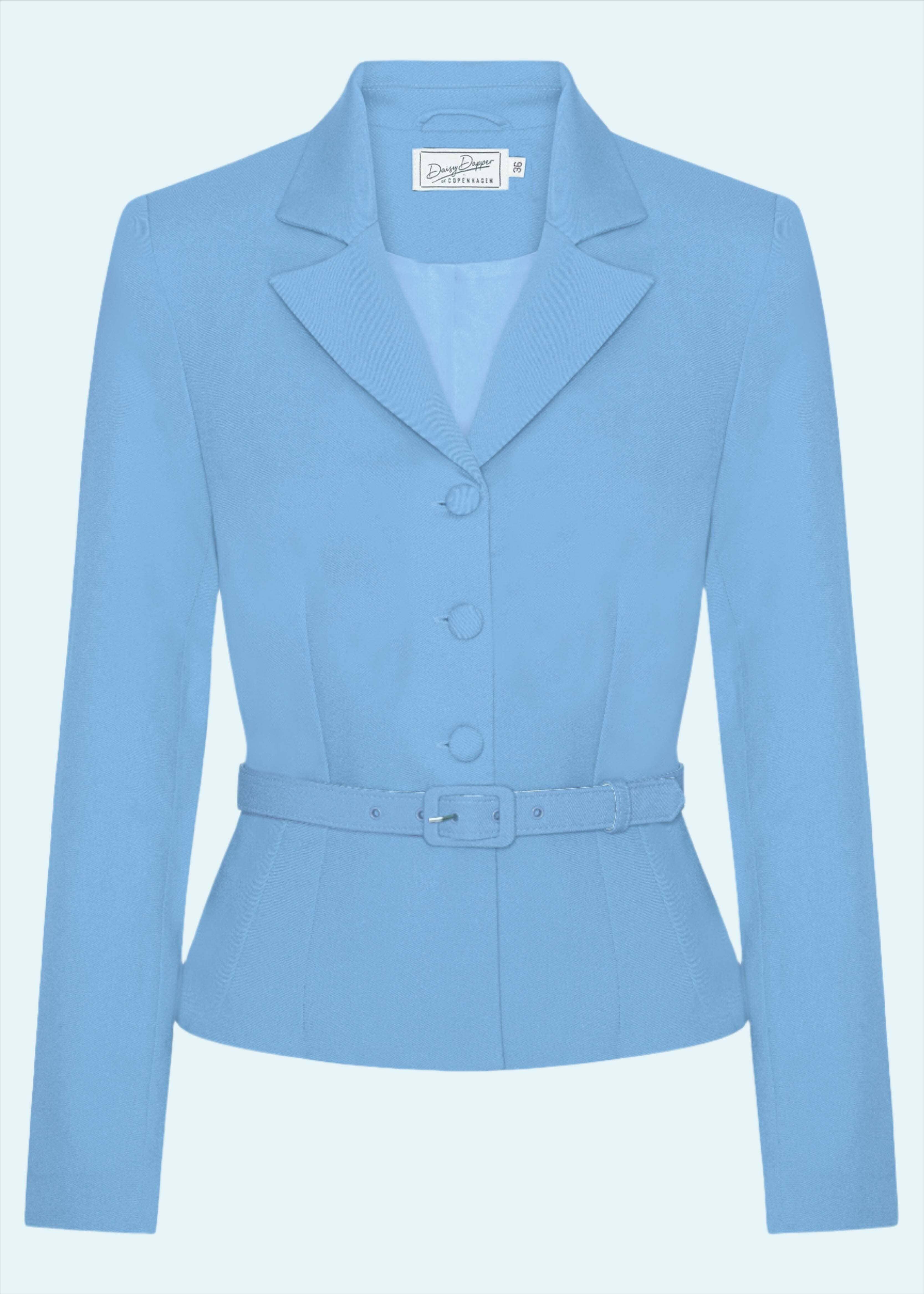 Siri taljeret blazer i lys himmelblå tøj Daisy Dapper 
