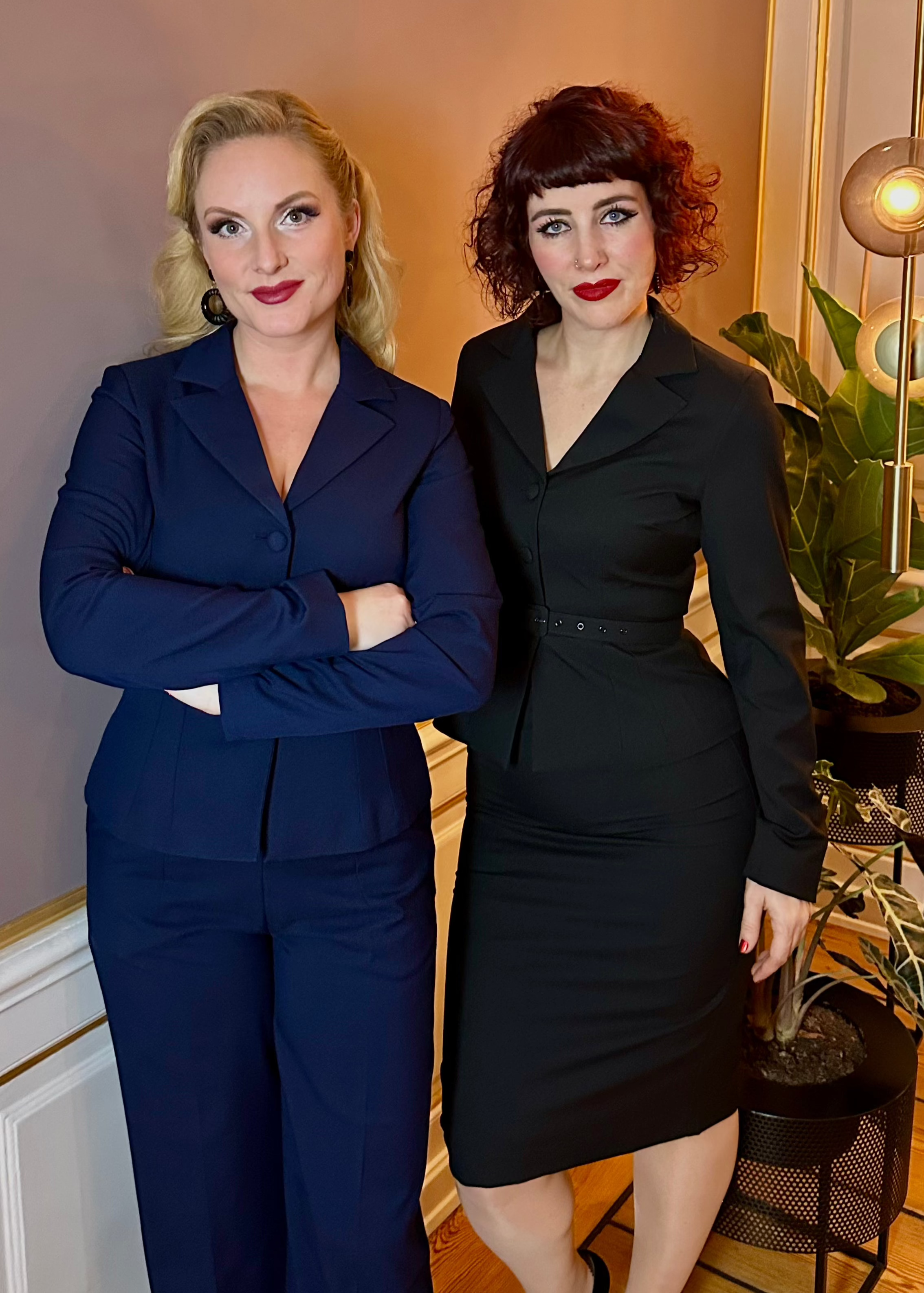 Siri taljeret blazer i navy blå tøj Daisy Dapper 