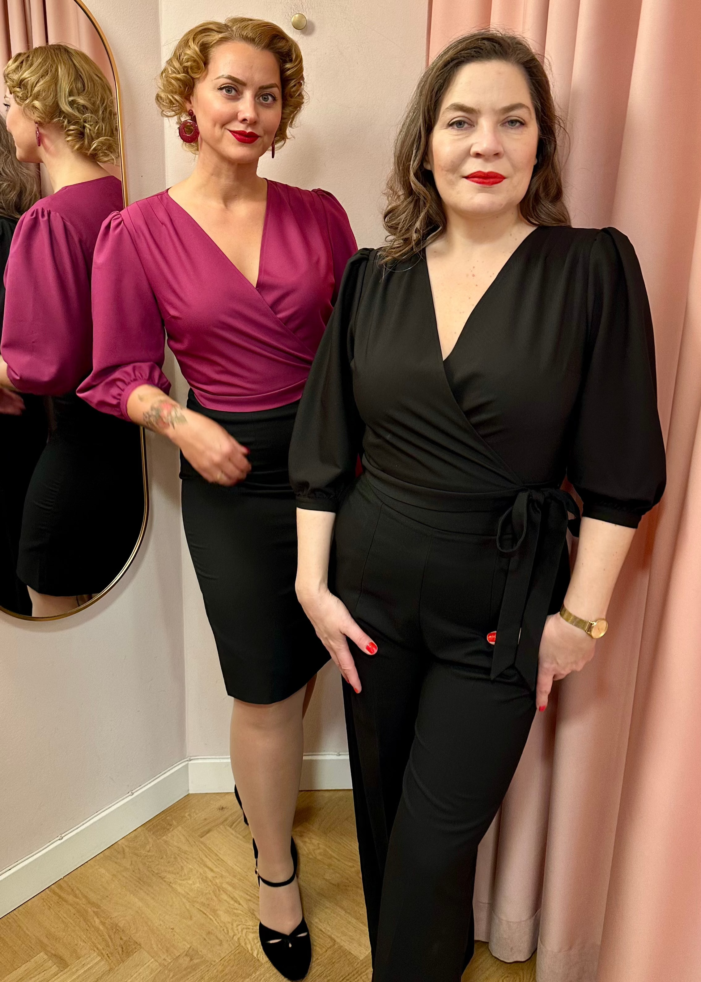 Slåom bluse i fuchsia pink bluse Daisy Dapper 