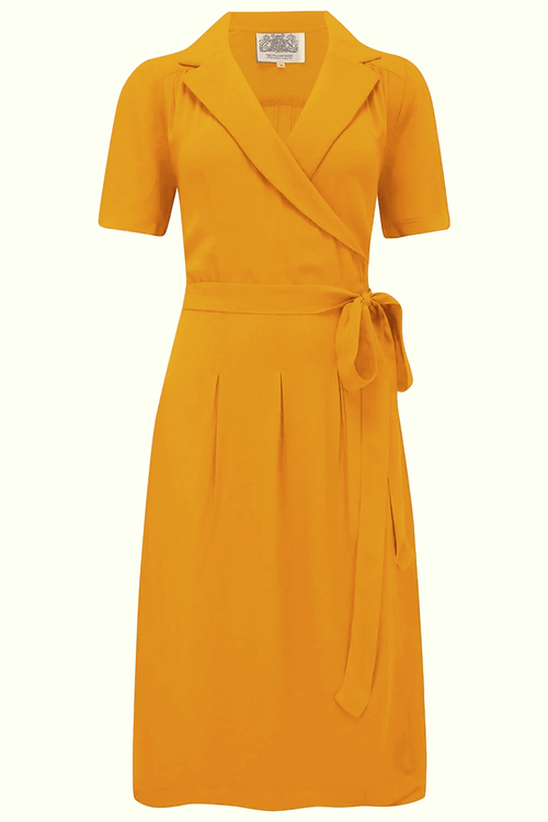 1940s Wrap dress - mustard