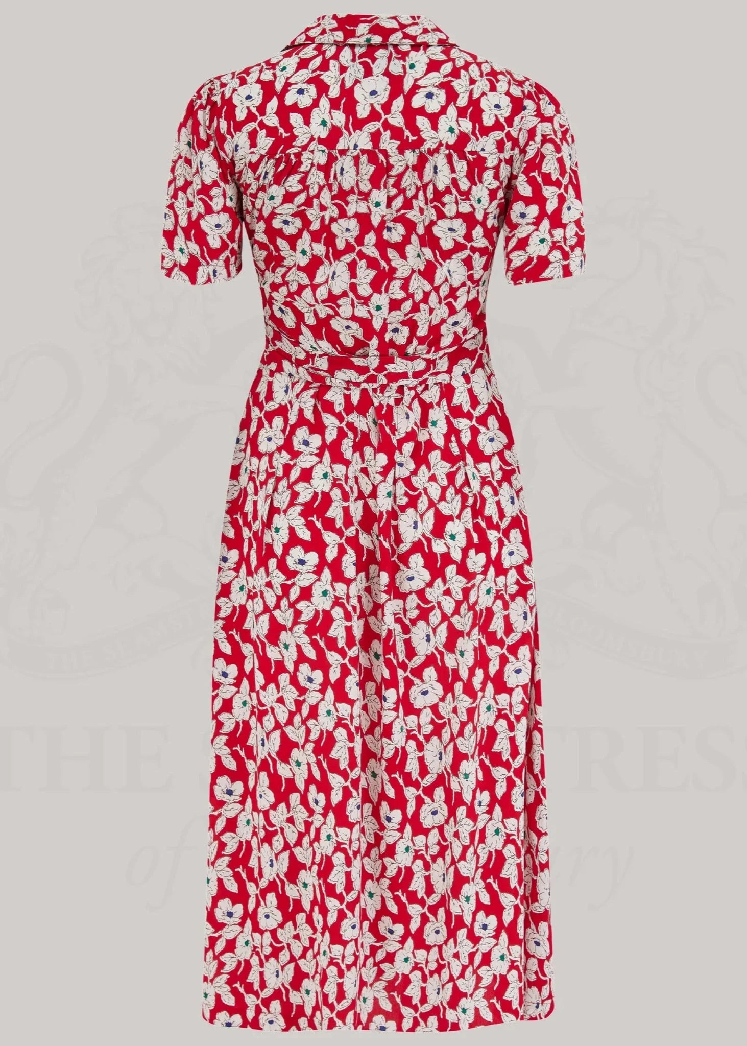 Slåom kjole i 'pansy' print slåom kjole Seamstress Of Bloomsbury 