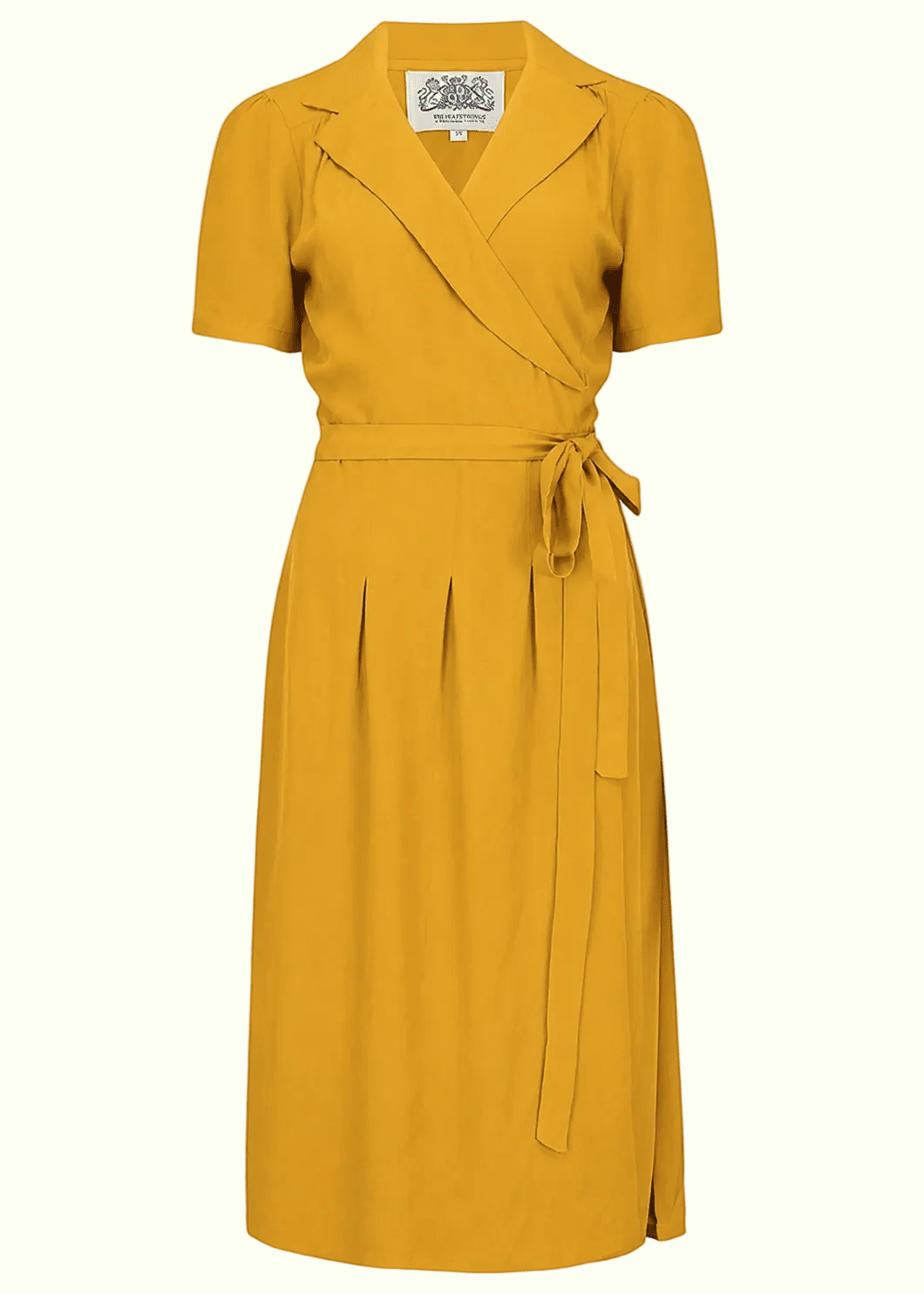 Slåom kjole i vintage stil - mustard slåom kjole Seamstress Of Bloomsbury 