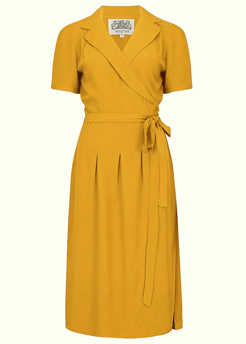 1940s Wrap dress - mustard