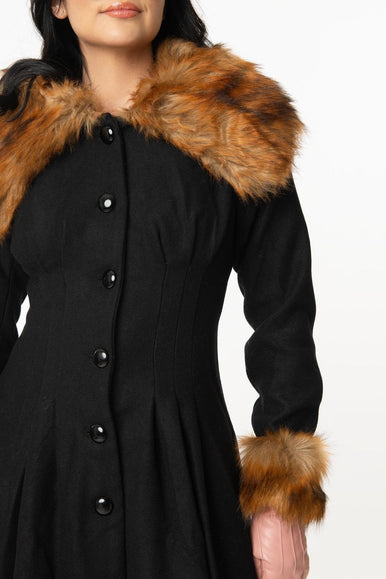 Vintage women’s Fur Coat/Jacket swing popular -size Med-Large