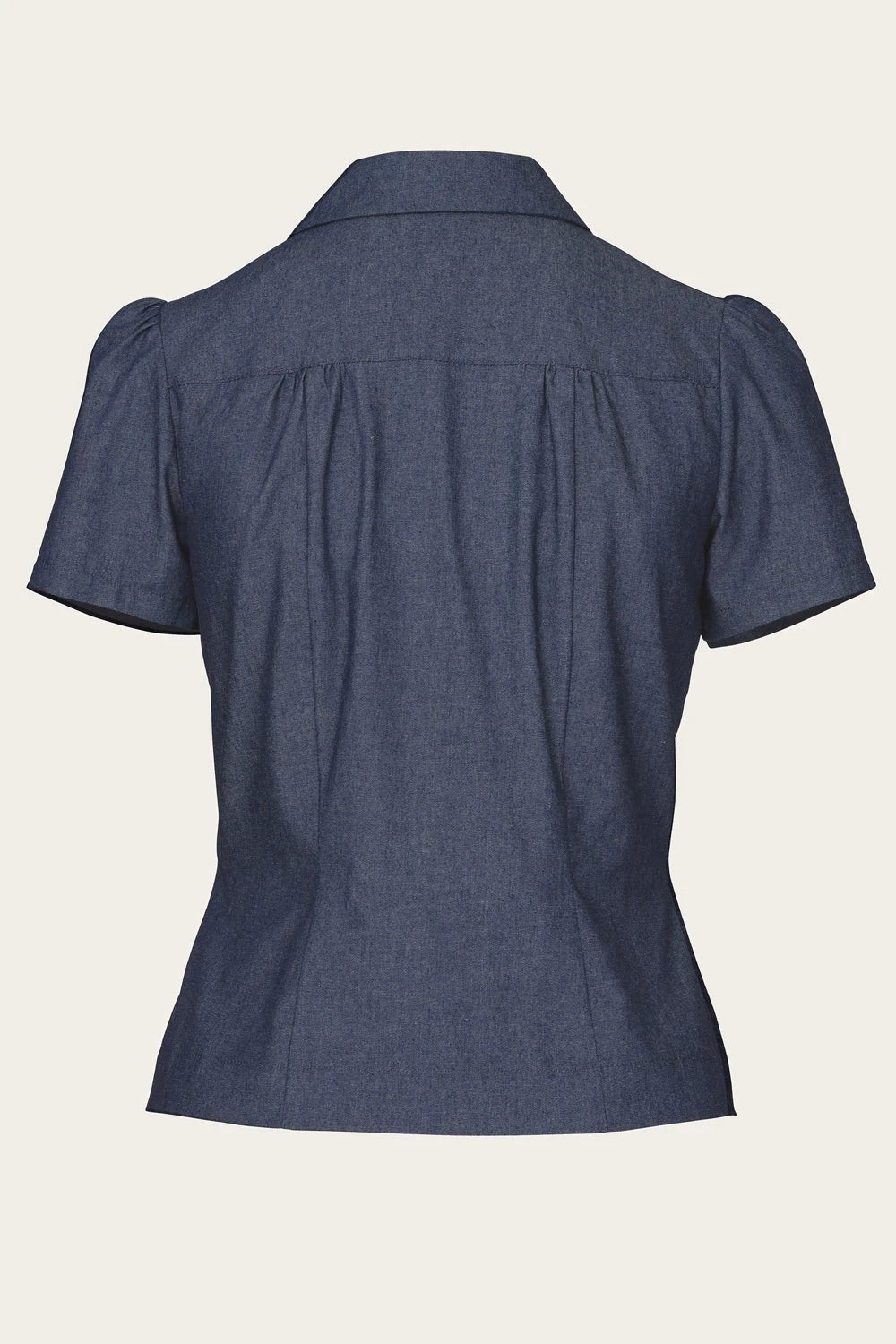 The Famous Favorite blouse skjorte i mørk denim langærmet skjorte Emmy Design 