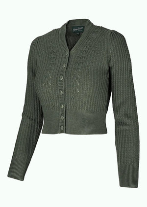 The Scandi Summer Cardi - Dyb grøn cardigan Emmy Design 