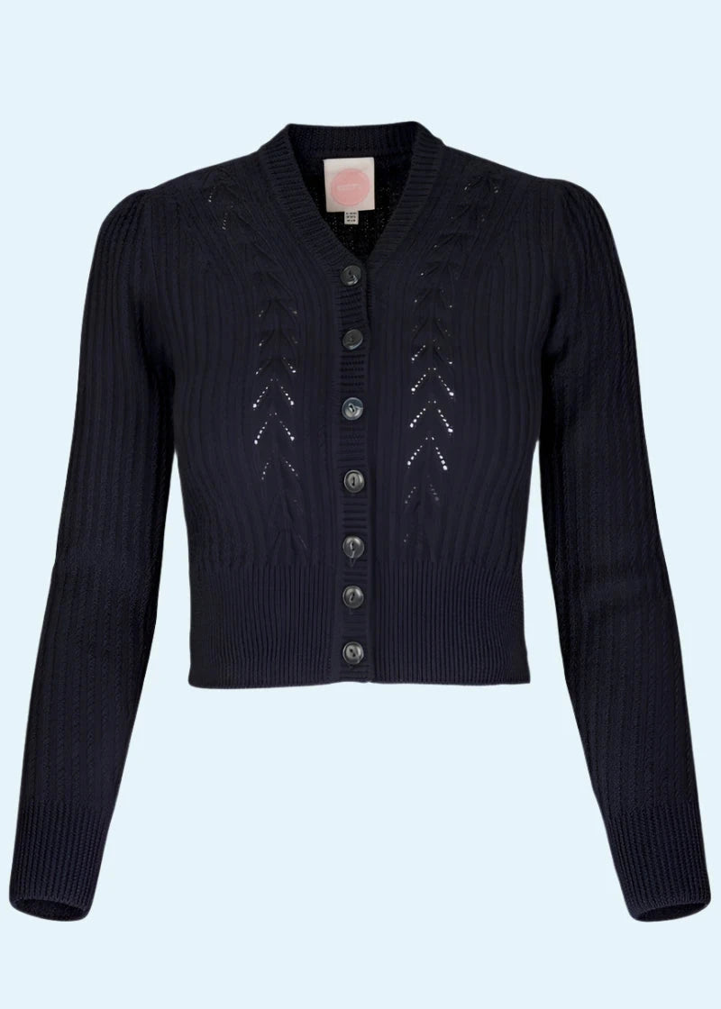 トップス 80s 90s ITALY cotton cable cardigan EURO Vintage 80s Italian Cotton Cable Knit Fruity Cardigan – The