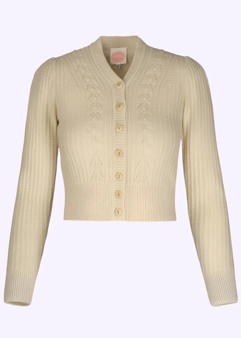 The Scandi Summer Cardi in ivory from Emmy Design