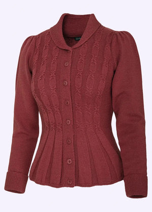 The Screen Siren Cardigan - Rust cardigan Emmy Design 