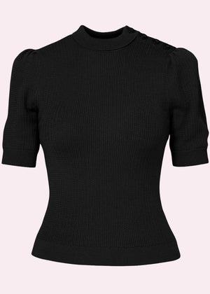 The Top Drawer Top i sort bluse Emmy Design 