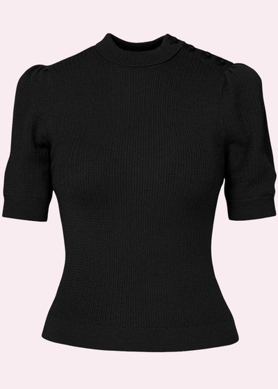 The Top Drawer Top i sort bluse Emmy Design 