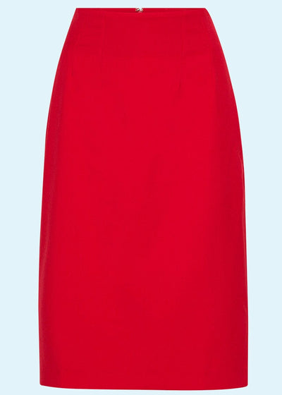 Daisy Dapper: 1950'er stils pencil nederdel i rød Daisy Dapper 