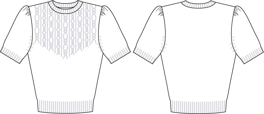 Emmy Design: Sweater Girl's Staple Sweater i Ivory Emmy Design 