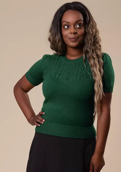 Emmy Design: The Sweater Girl’s Staple Sweater, Emerald Emmy Design 