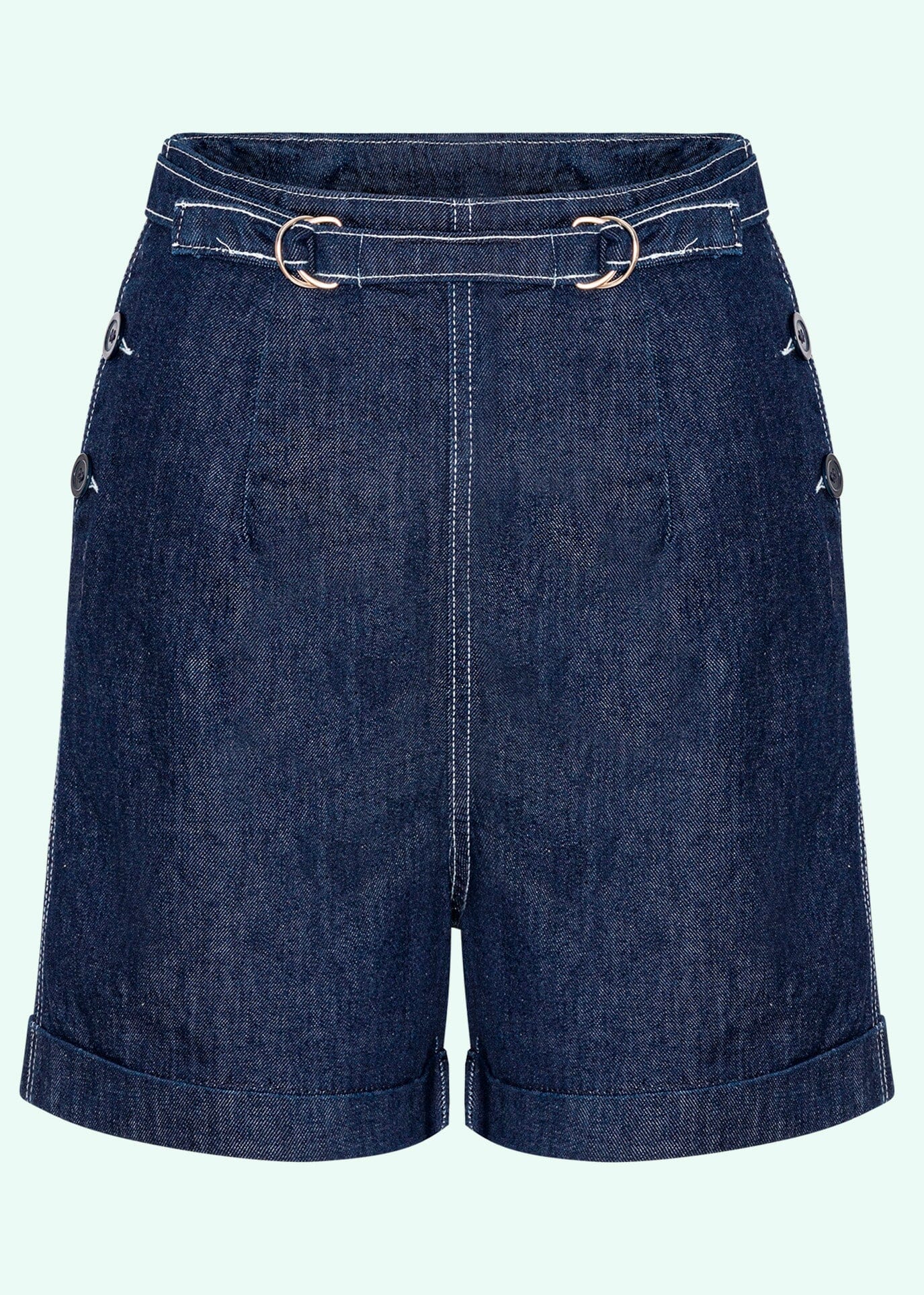 Freddies of Pinewood: Højtaljede shorts i vintage stils denim Freddies Of Pinewood 
