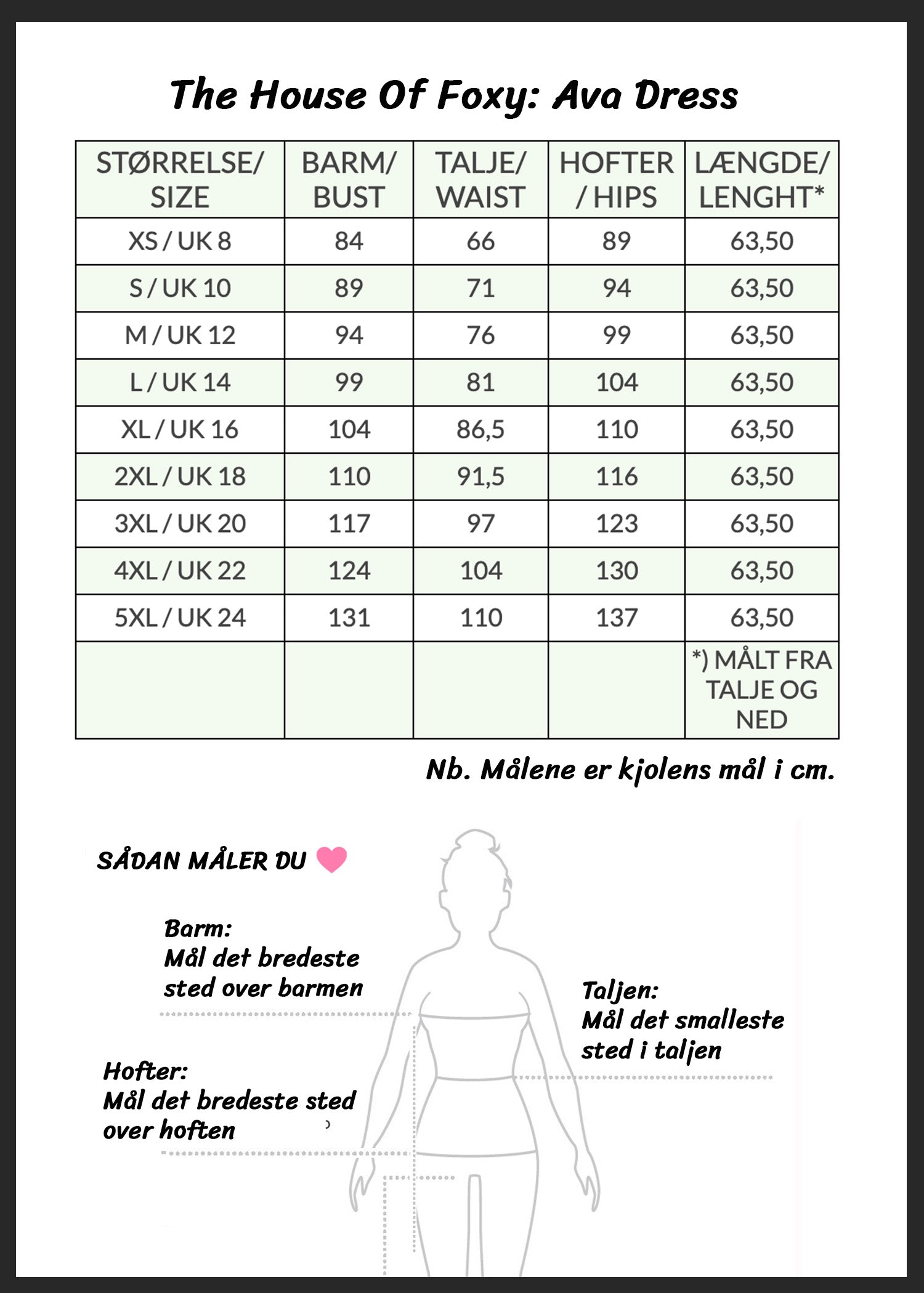 House of Foxy: Ava - klassisk A-line kjole i sort med blomster toej House Of Foxy 
