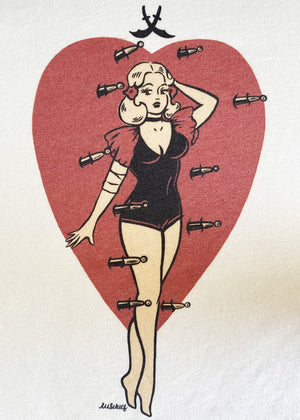 Mischief Made: "Heart Attack" 50'er t-shirt toej Mischief Made 